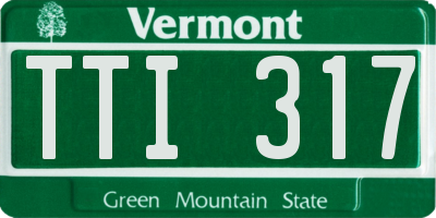 VT license plate TTI317
