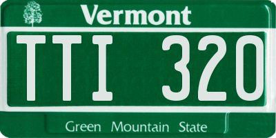 VT license plate TTI320