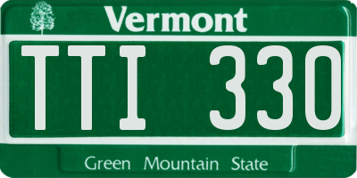 VT license plate TTI330