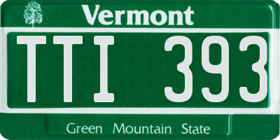 VT license plate TTI393