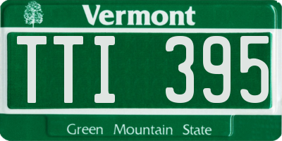 VT license plate TTI395