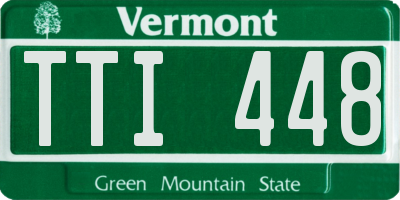 VT license plate TTI448