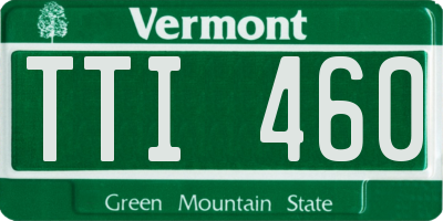 VT license plate TTI460