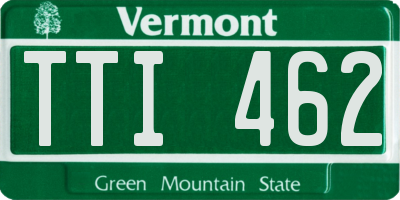 VT license plate TTI462