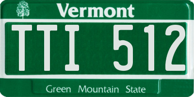 VT license plate TTI512