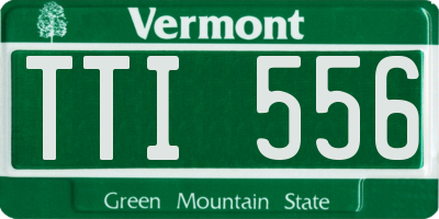 VT license plate TTI556