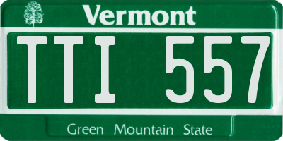 VT license plate TTI557