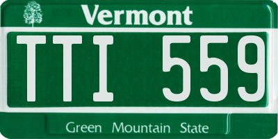 VT license plate TTI559