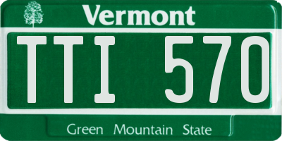 VT license plate TTI570