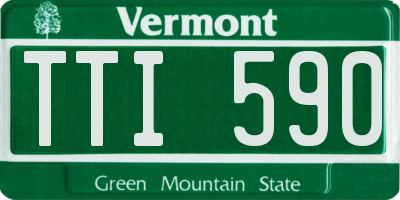 VT license plate TTI590