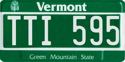 VT license plate TTI595