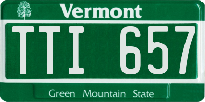 VT license plate TTI657