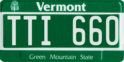 VT license plate TTI660