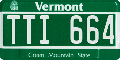 VT license plate TTI664