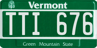 VT license plate TTI676