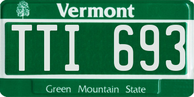 VT license plate TTI693