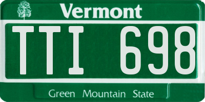 VT license plate TTI698