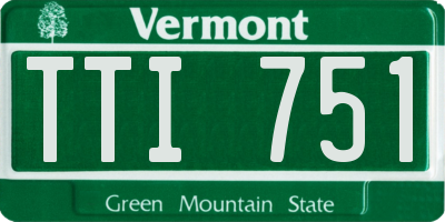 VT license plate TTI751