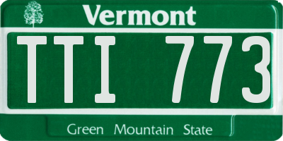 VT license plate TTI773