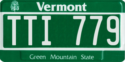 VT license plate TTI779