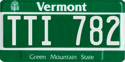 VT license plate TTI782