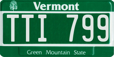 VT license plate TTI799