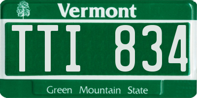 VT license plate TTI834