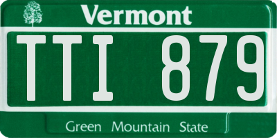 VT license plate TTI879