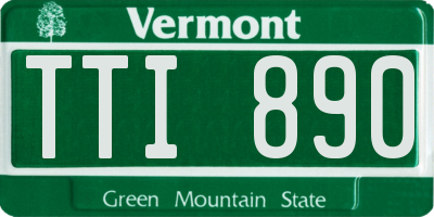 VT license plate TTI890