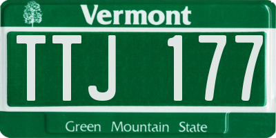VT license plate TTJ177