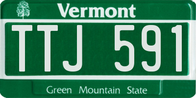 VT license plate TTJ591