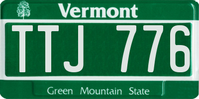 VT license plate TTJ776