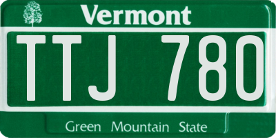 VT license plate TTJ780