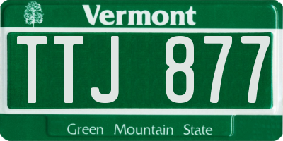 VT license plate TTJ877