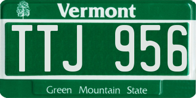 VT license plate TTJ956