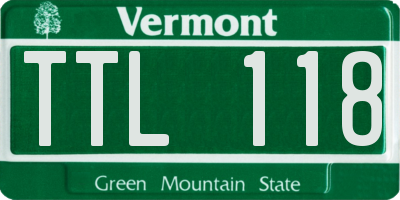 VT license plate TTL118
