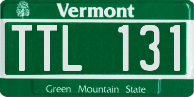 VT license plate TTL131