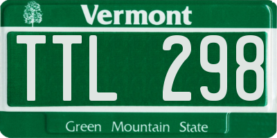 VT license plate TTL298