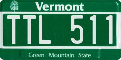 VT license plate TTL511