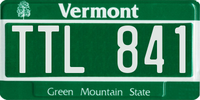 VT license plate TTL841