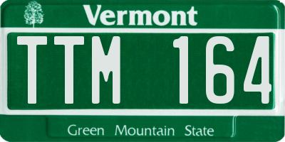VT license plate TTM164