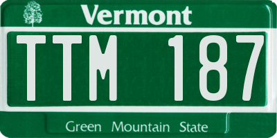 VT license plate TTM187