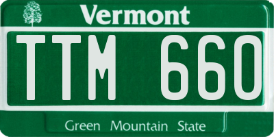 VT license plate TTM660