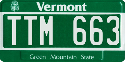 VT license plate TTM663