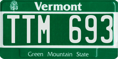 VT license plate TTM693
