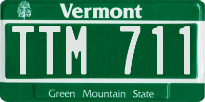 VT license plate TTM711