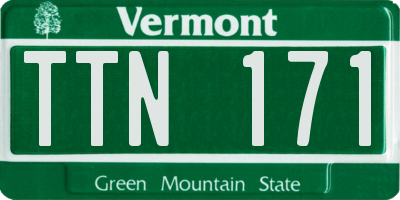 VT license plate TTN171