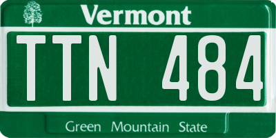 VT license plate TTN484