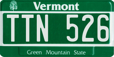 VT license plate TTN526