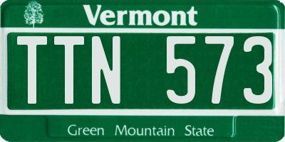 VT license plate TTN573
